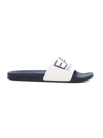 Blue-white slippers EA7 Man