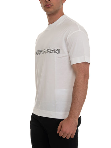 T-shirt girocollo Bianco Emporio Armani Uomo