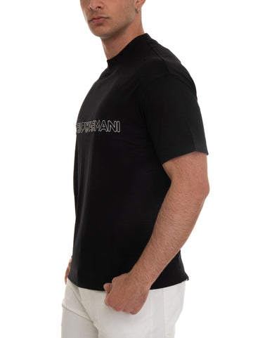 T-shirt girocollo Nero Emporio Armani Uomo