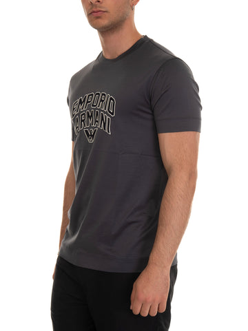 Crew neck T-shirt Gray Emporio Armani Man