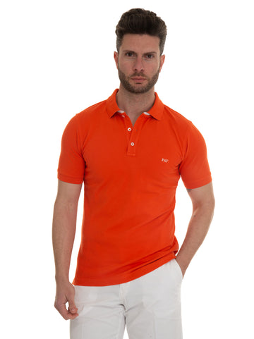 Polo short sleeve Orange Fay Man