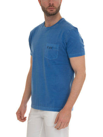 Short-sleeved crew-neck T-shirt Bluette Fay Man