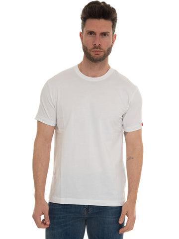 T-shirt girocollo mezza manica Bianco Fay Uomo