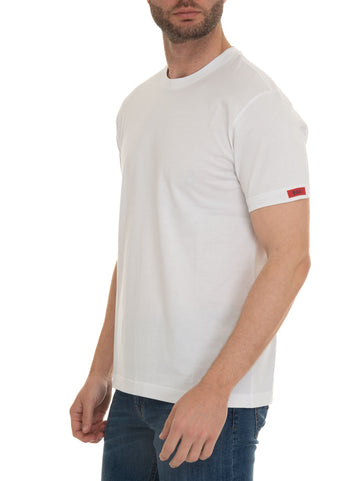 T-shirt girocollo mezza manica Bianco Fay Uomo