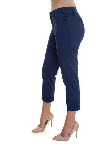 Chino model trousers Blue Fay Woman