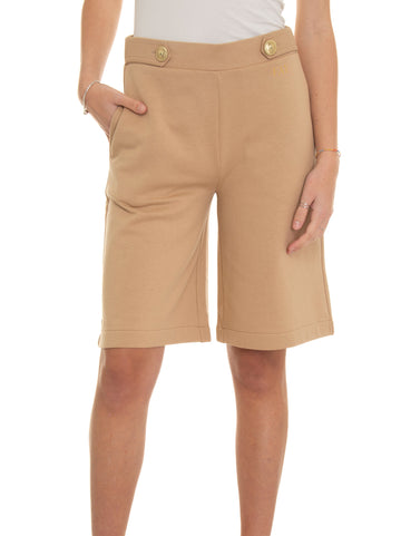 Bermuda in brushed cotton Beige Fay Woman