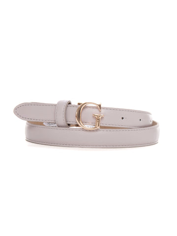 Thin leather belt Light pink Guess Woman
