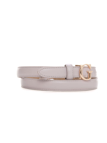 Thin leather belt Light pink Guess Woman