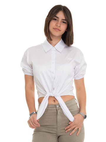 Women's shirt in cotton White Guess Donna