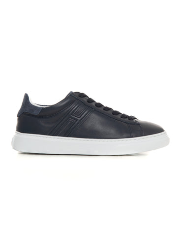 Leather sneakers with laces H365 Blue Hogan Man
