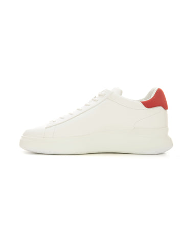 Sneakers alta H580 Bianco-rosso Hogan Uomo