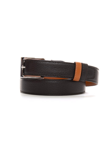 Brown-leather reversible belt Hogan Uomo
