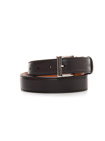 Brown-leather reversible belt Hogan Uomo
