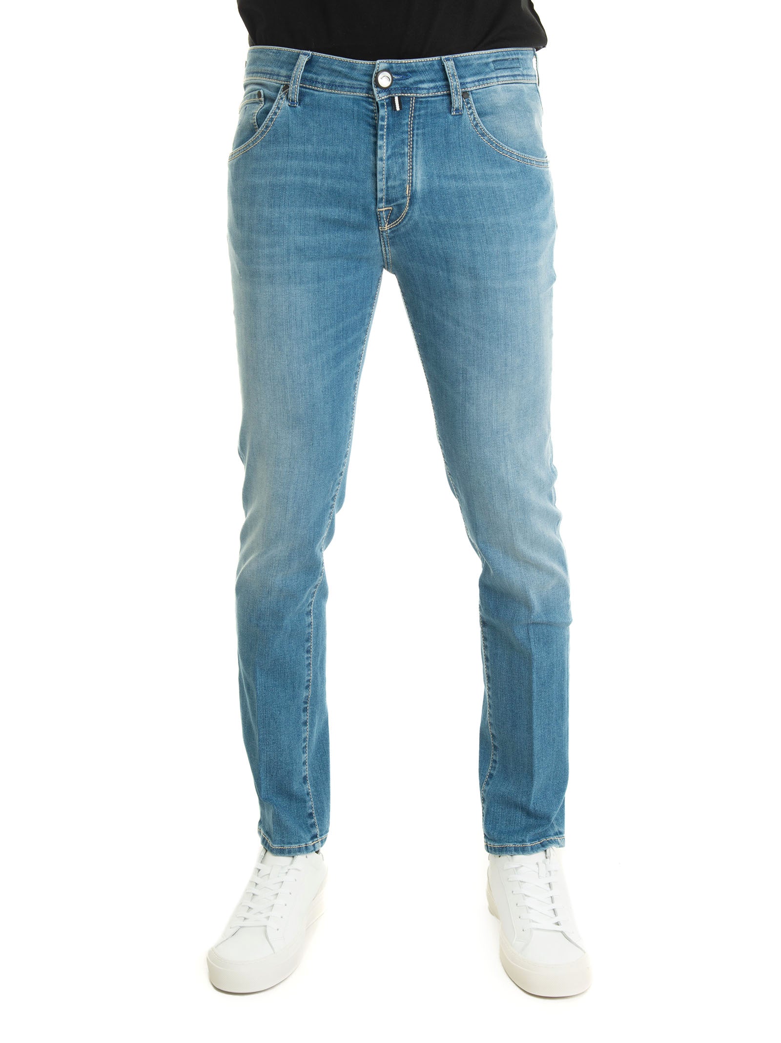 5-pocket light denim jeans Jacob Cohen x Histores Man Scaglione