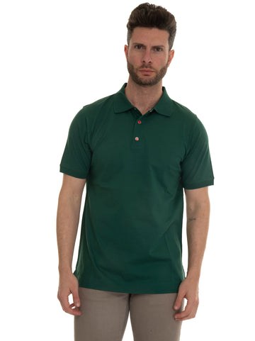 Green Kiton Man short sleeve polo shirt