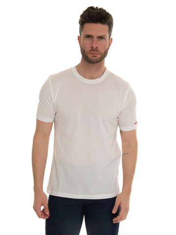 T-shirt girocollo mezza manica Bianco Kiton Uomo
