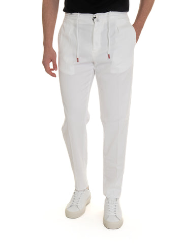 White Kiton Man jogger trousers