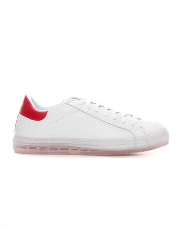 Sneakers with laces White-red Kiton Man