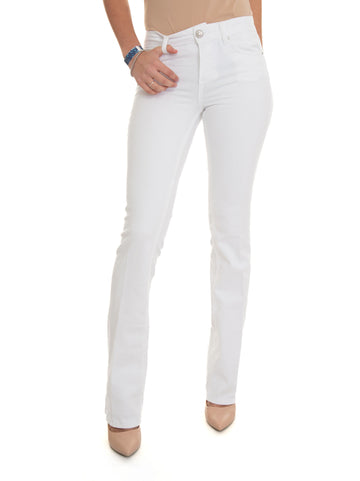 Jeans 5 tasche REPOT Denim bianco Liu Jo Donna
