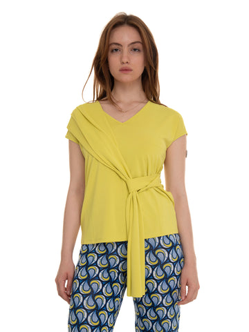 Top in jersey Lime Maria Bellentani Donna