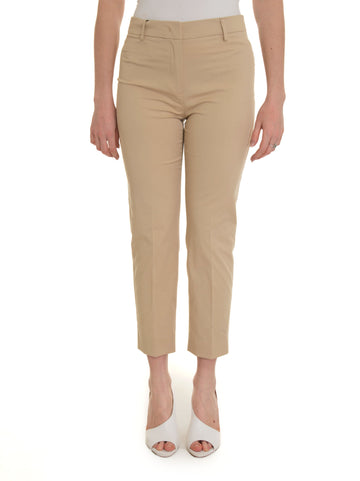 Cecco Beige Weekend Max Mara Woman cotton trousers
