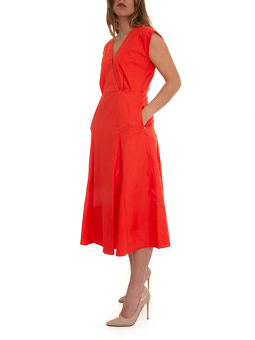 Sleeveless cotton dress Offered Orange Pennyblack Woman