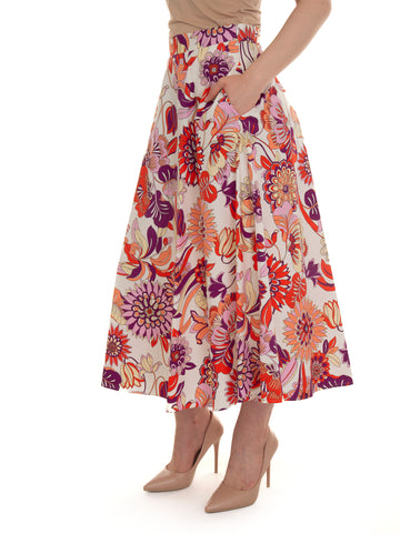 Full skirt Osmio Multicolor Pennyblack Woman