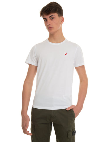 T-shirt girocollo mezza manica MANDERLYPIM Bianco Peuterey Uomo