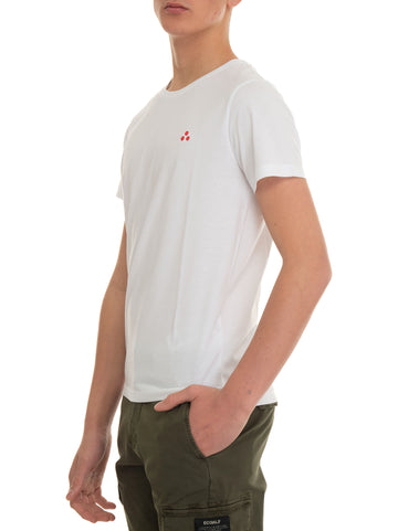 T-shirt girocollo mezza manica MANDERLYPIM Bianco Peuterey Uomo