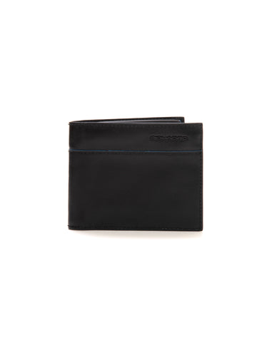 Leather wallet Black Piquadro Man