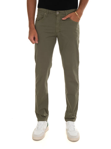 Pantalone in cotone Verde Quality First Uomo