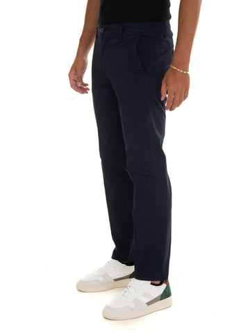 Blue Quality First Men's cotton trousers