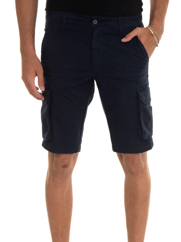 Bermuda with pockets Blue Quality First Man