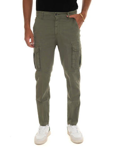 Pantalone cargo Verde Quality First Uomo