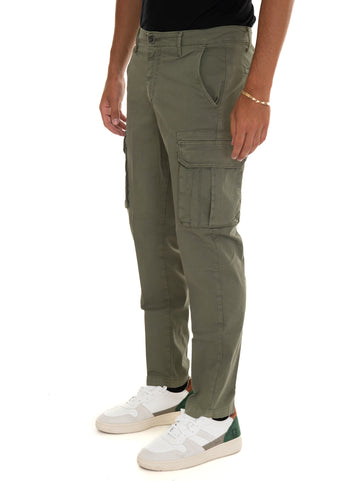 Pantalone cargo Verde Quality First Uomo