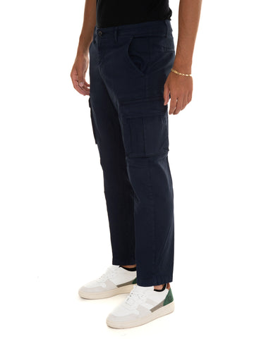 Pantalone cargo Blu Quality First Uomo