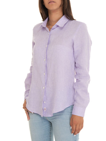 Lilac linen shirt Vincenzo De Lauziers Woman