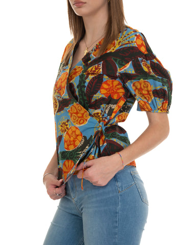 Women's shirt in Argenta Multicolor cotton Weekend Max Mara Donna