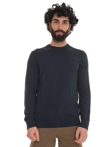 Crew-neck pullover Blue by BOSS Man