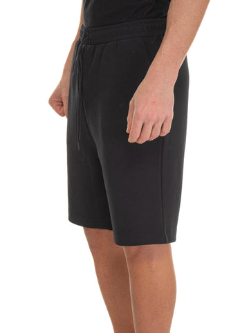 Bermuda shorts in fleece cotton Black BOSS Men
