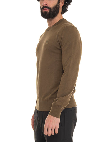 Crewneck sweater Military green BOSS Men