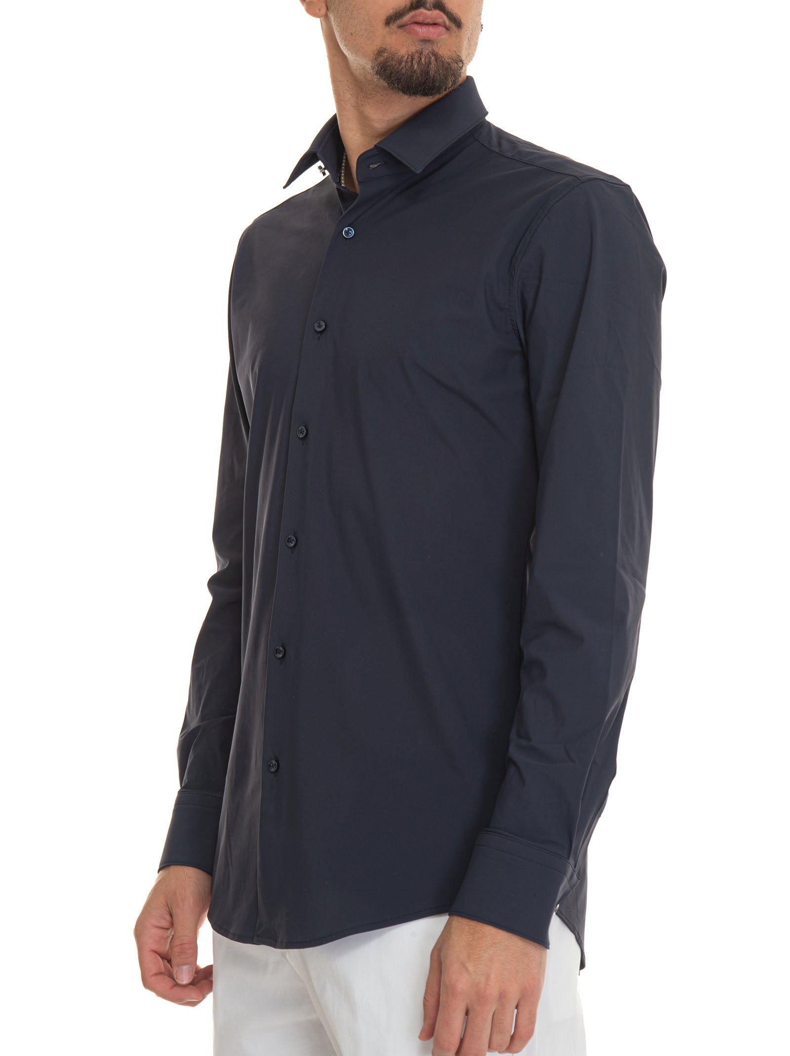 Camicia Classica Da Uomo Blu BOSS Uomo Scaglione Ischia camicia-classica-da-uomo-blu-boss-uomo-scaglione-ischia