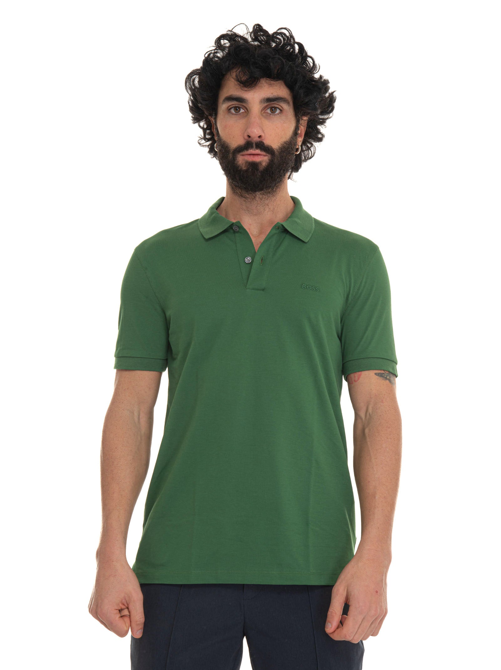 T-shirt Uomo Cropped Corta Boxy Fit Tinta Unita Verde TS3007A T-shirt Uomo Cropped Corta Boxy Fit Tinta Unita Verde TS3007A