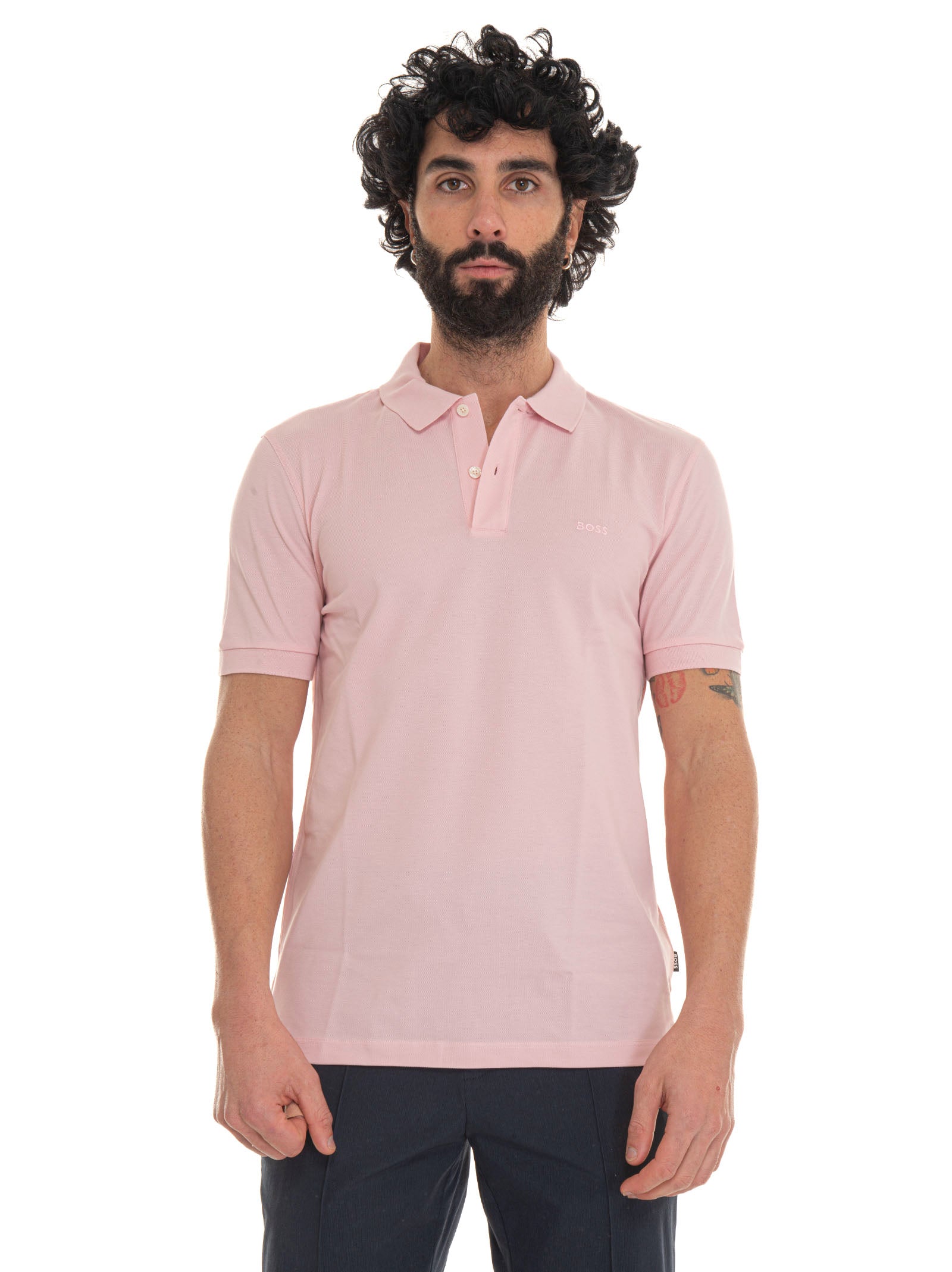 Pink boss polo shirt best sale