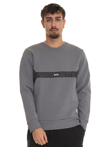 Crewneck sweatshirt Medium gray BOSS Men's