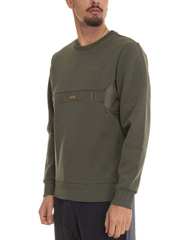Green crewneck sweatshirt BOSS Men