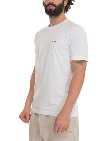 T-shirt girocollo Bianco BOSS Uomo