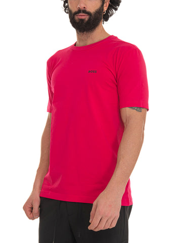 Fuchsia crew-neck t-shirt BOSS Men