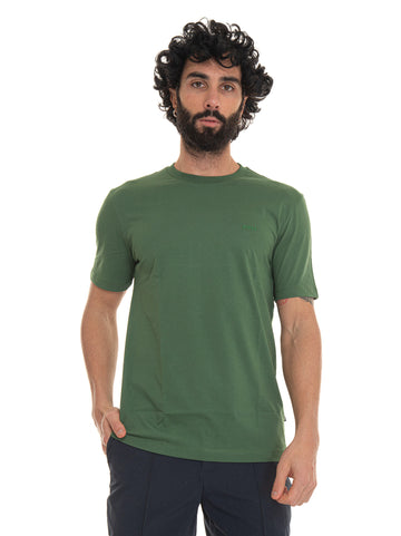 T-shirt girocollo Verde BOSS Uomo