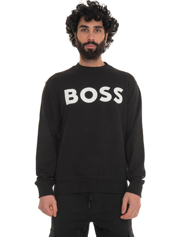 BOSS Men's Black Crewneck Sweatshirt